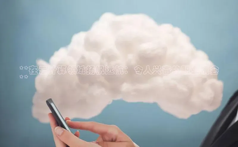 EON4文心一言**在云计算领域扬帆远航：令人兴奋的职业机会
**