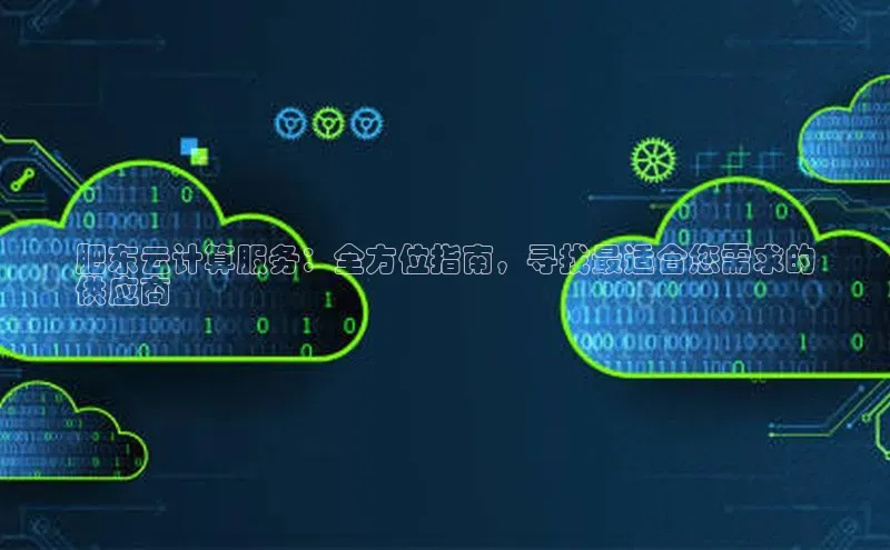 EON4代理百度取证肥东云计算服务：全方位指南，寻找最适合您需求的
供应商